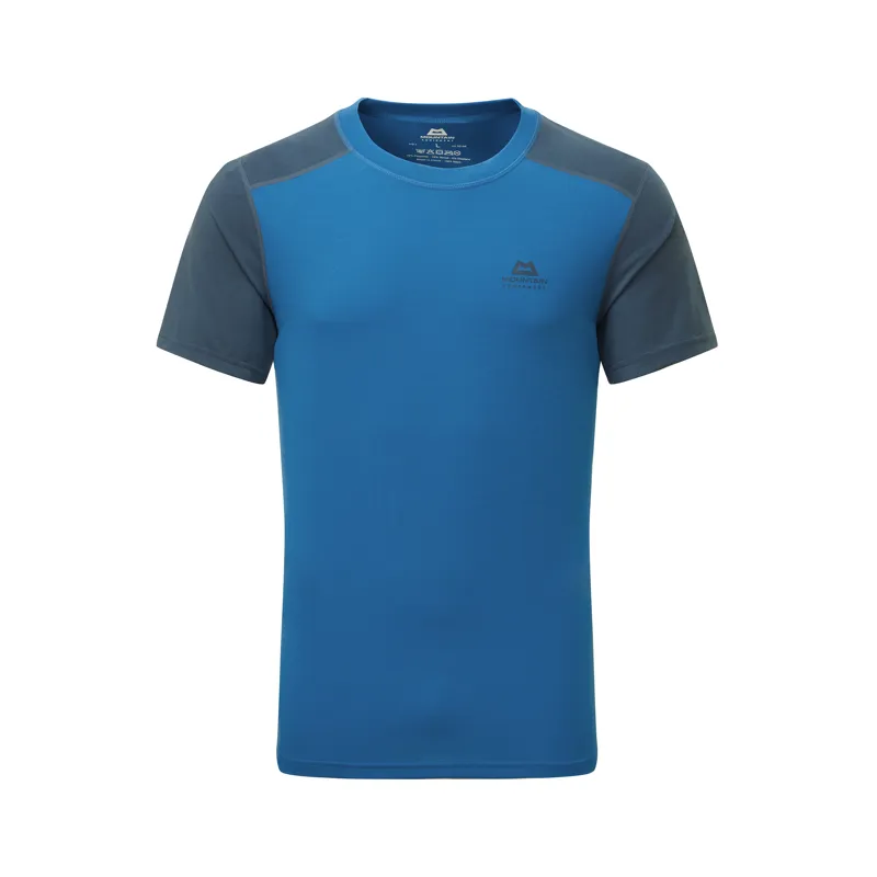 Mountain Equipment Men's Headpoint Block T-Shirt in Mykonos/Majolica